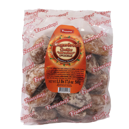 Franzeluta Gingerbread Cookies with Walnuts, 17.6oz