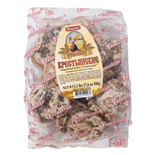Franzeluta Krestyanskie Gingerbread Cookies, Country Style, 17.6oz