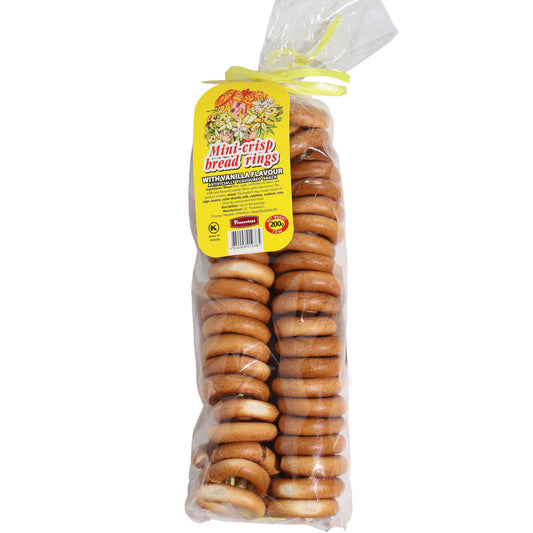 Franzeluta Mini-Crisp Bread Rings Vanilla Flavor, 7oz
