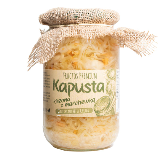 Fructos Premium Sauerkraut with Carrot, 28.92oz