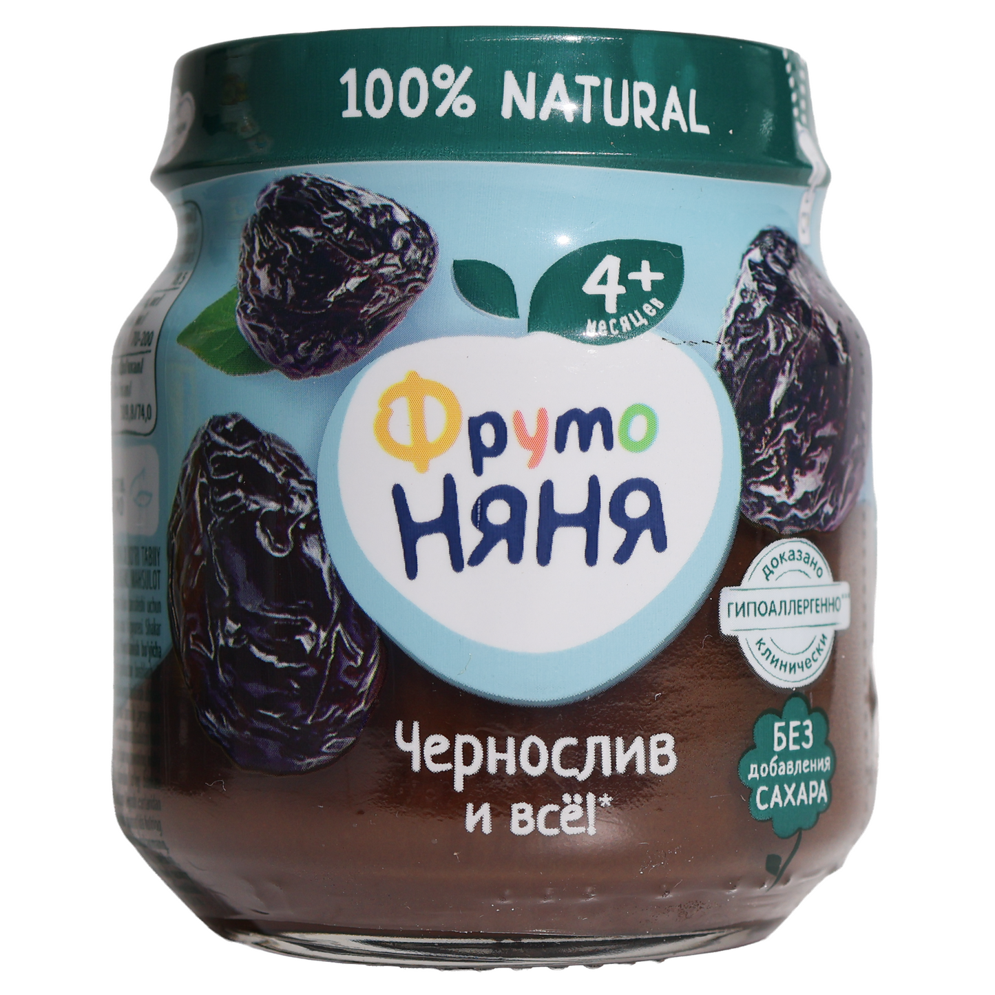 FrutoNanny Natural Prune Puree Baby Food, 3.57oz