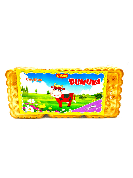 Pack of Laska Cookies Bumuka w/ Vanilla Flavor, 375g