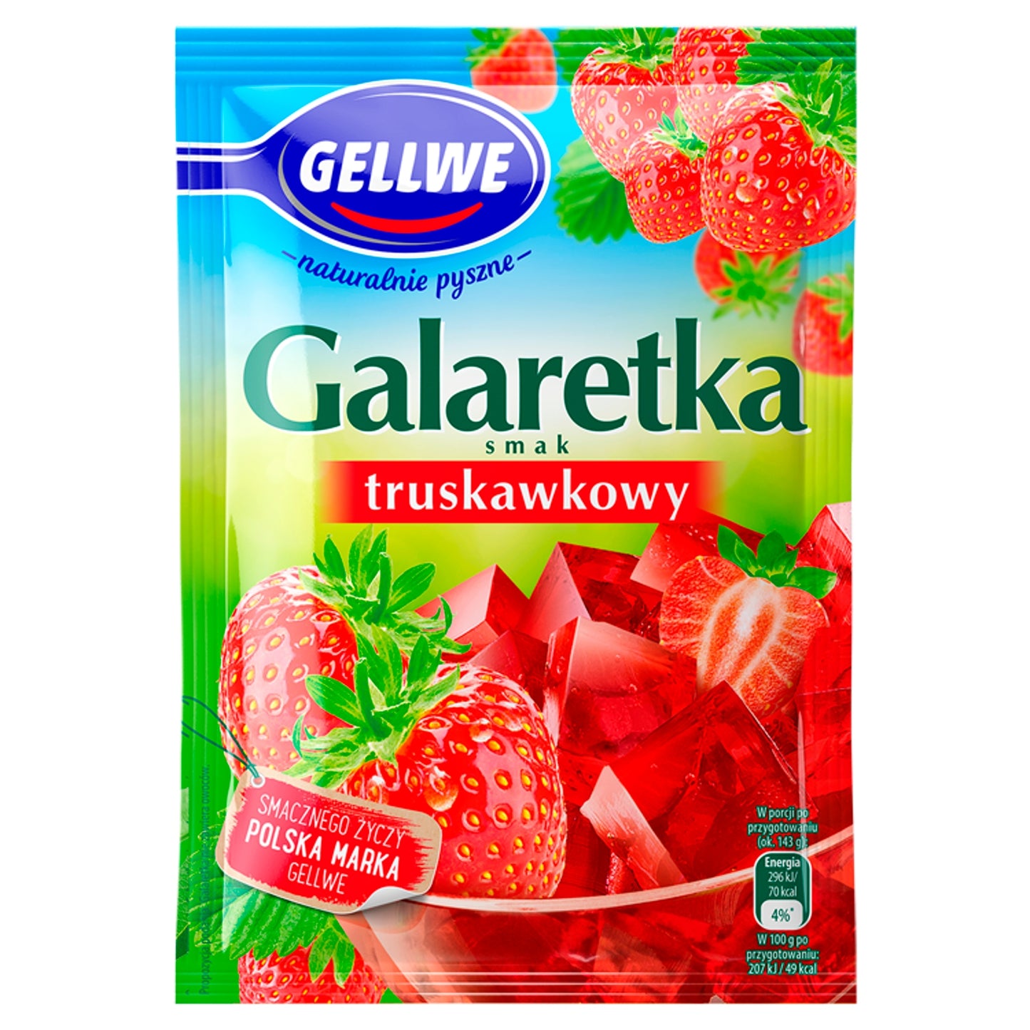 Gellwe Strawberry Jelly, 72g