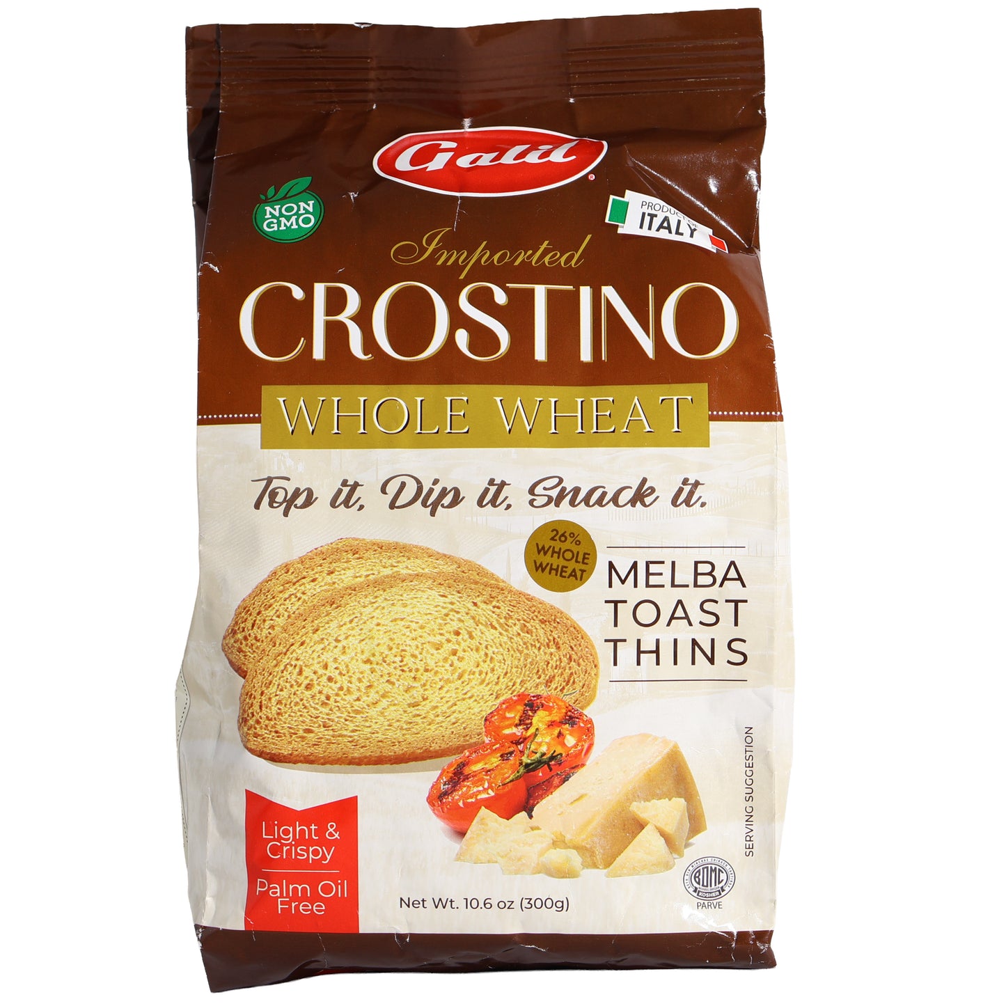 Galil Crostino Whole Wheat Melba Toast Thins, 10.6oz