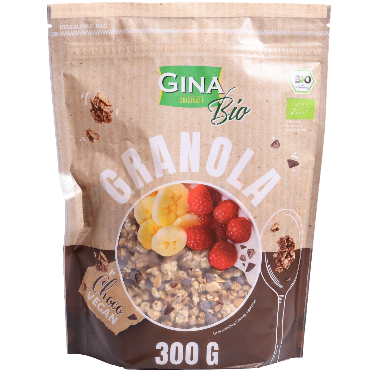 Gina Original Bio Dark Chocolate Granola, 10.58oz