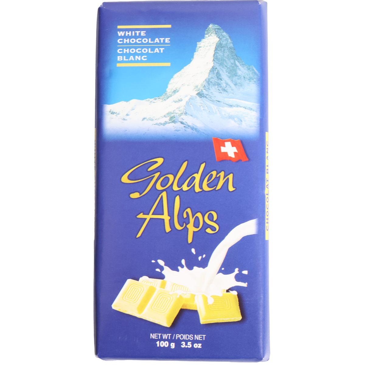 Golden Alps White Chocolate Bar, 3.5oz