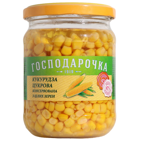 Gospodarochka Whole Kernel Sweet Corn, 15.17oz