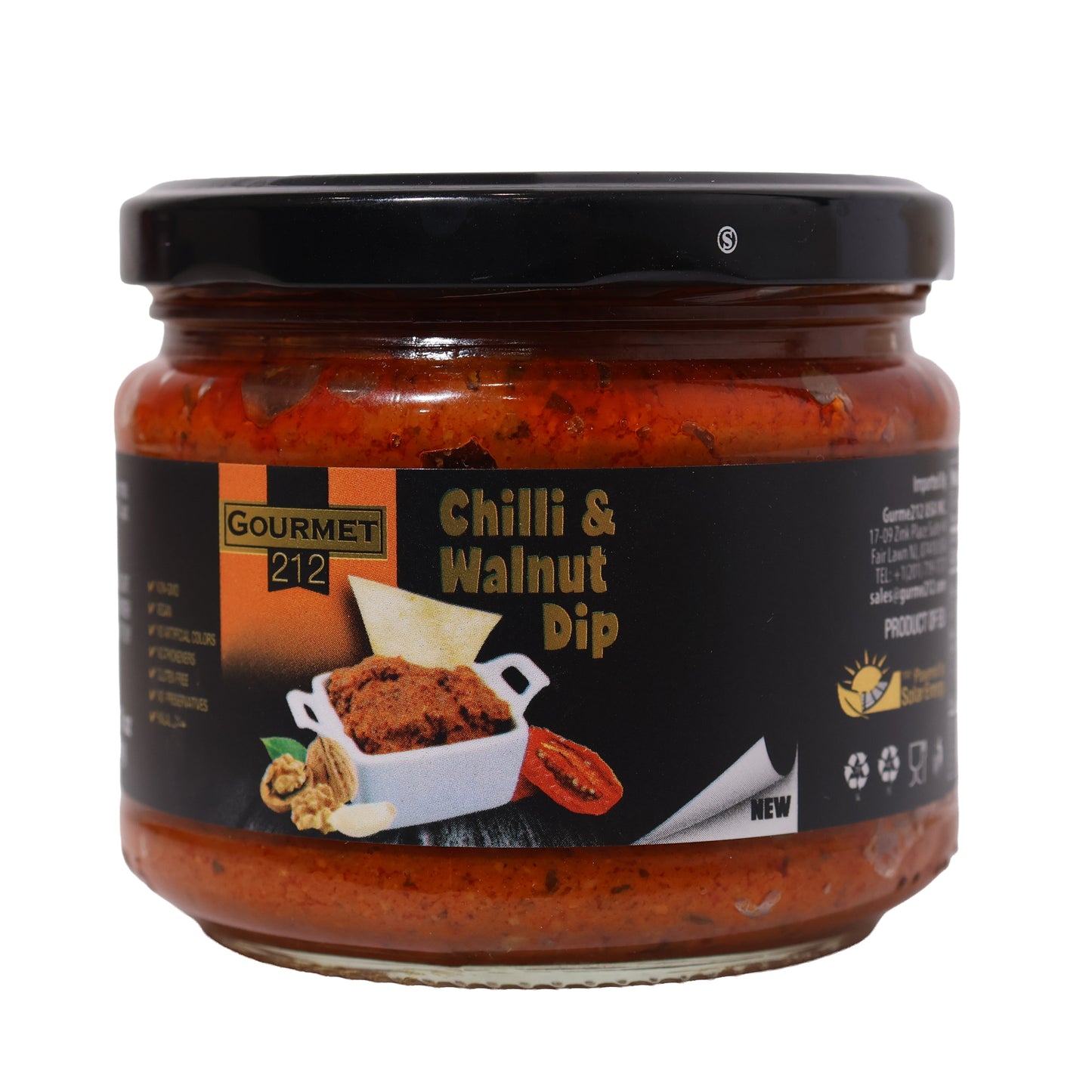 Gourmet 212 Chilli & Walnut Dip, 10.2 oz
