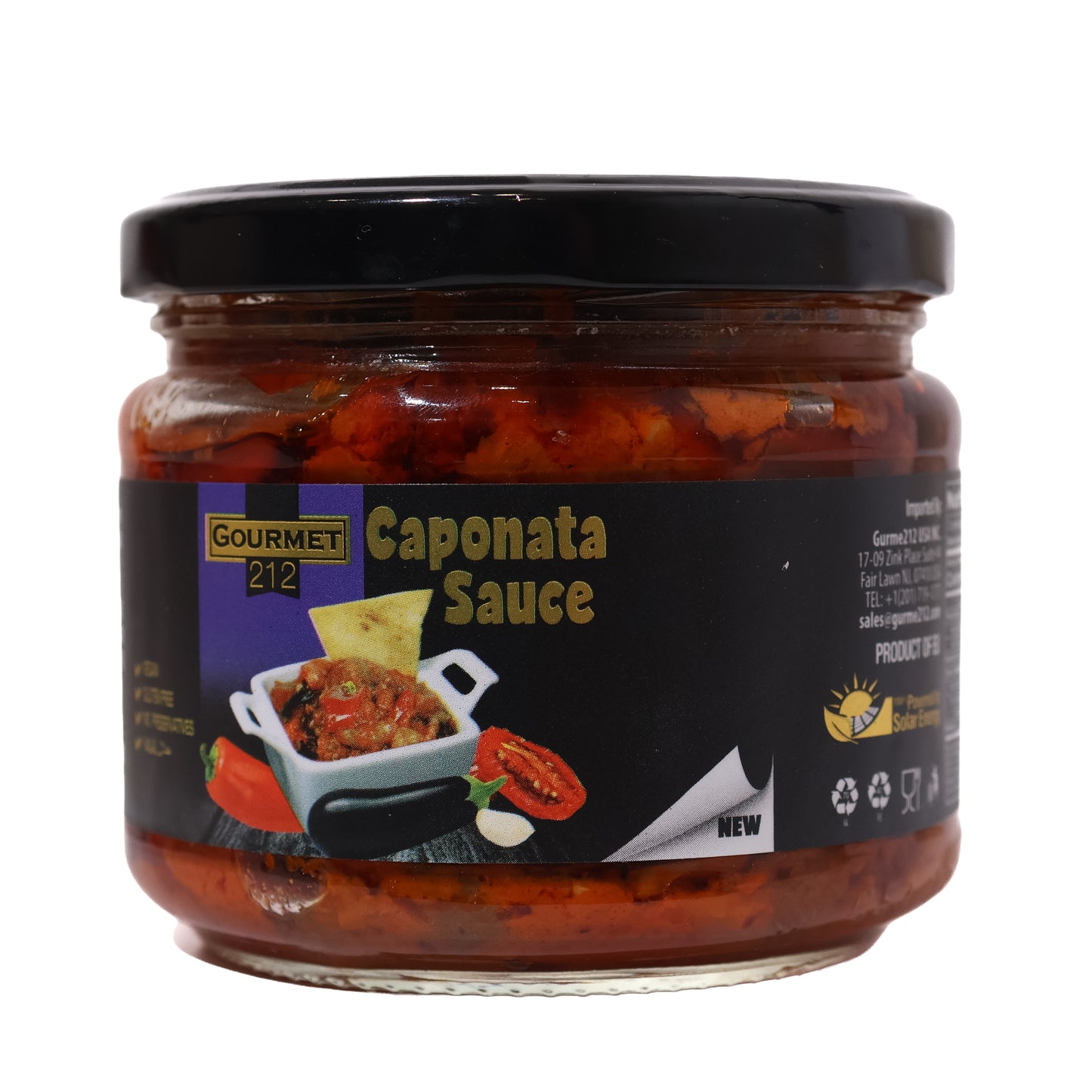 Gourmet 212 Eggplant Caponata Sauce, 9.9oz