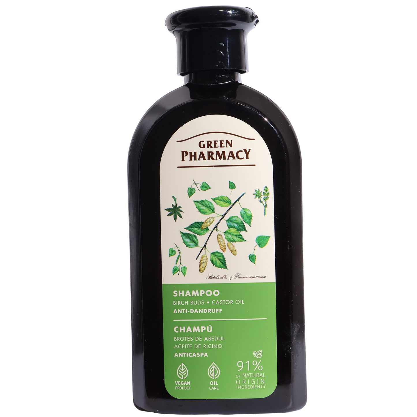 Green Pharmacy Birch Buds & Castor Oil Anti-Dandruff Shampoo, 11.8 fl oz