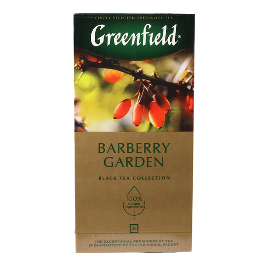 Greenfield Barberry Garden Barberry Black Tea, 25 Tea Bags