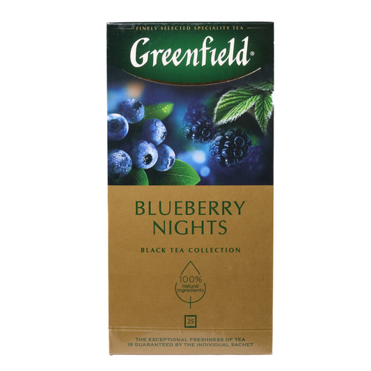 Greenfield Blueberry Nights Berry Black Tea, 25 Tea Bags