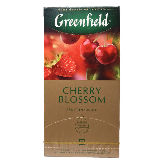 Greenfield Cherry Blossom Fruit Infusion with Cherry Flavouring, 25 Tea Bags