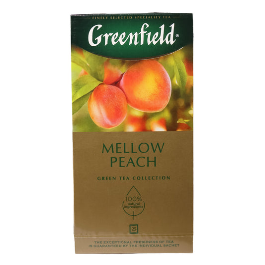 Greenfield Mellow Peach Green Tea Collection, 25 Tea Bags