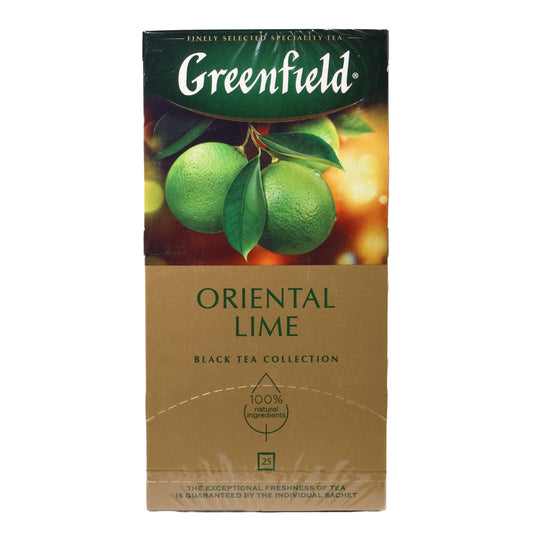 Greenfield Oriental Lime Black Tea Collection, 25 Tea Bags
