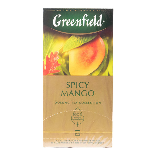 Greenfield Spicy Mango Flavored Oolong Tea, 25 Tea Bags