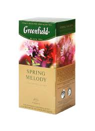 Greenfield Spring Melody Black Tea with Mint & Thyme, 25 Tea Bags