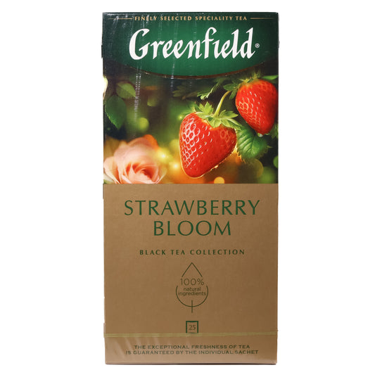 Greenfield Strawberry Bloom Black Tea Collection, 25 Tea Bags