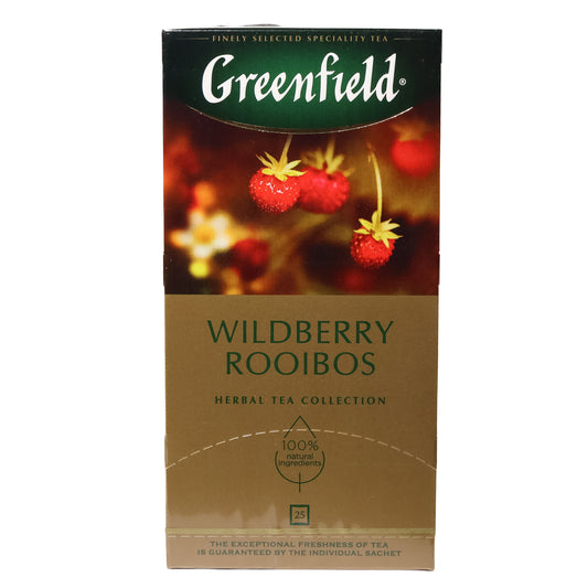 Greenfield Wildberry Rooibos Herbal Tea Collection, 25 Tea Bags