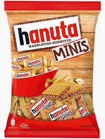 Hanuta Hazelnut Wafer Candy Minis, 8oz