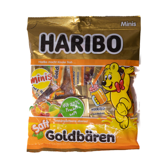 Haribo Saft Goldbären Minis Fruit Juice Gummy Bears, 7.76oz