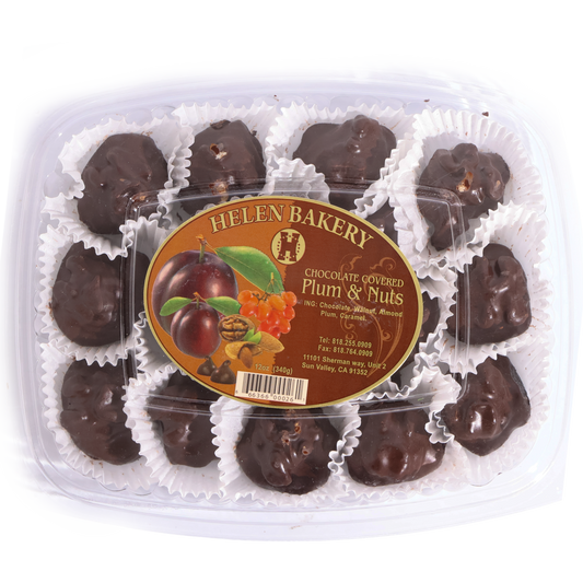Helen Bakery Chocolate Covered Plum & Nuts, 12oz