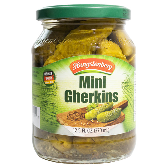 Hengstenberg Mini Gherkins, 12.5oz