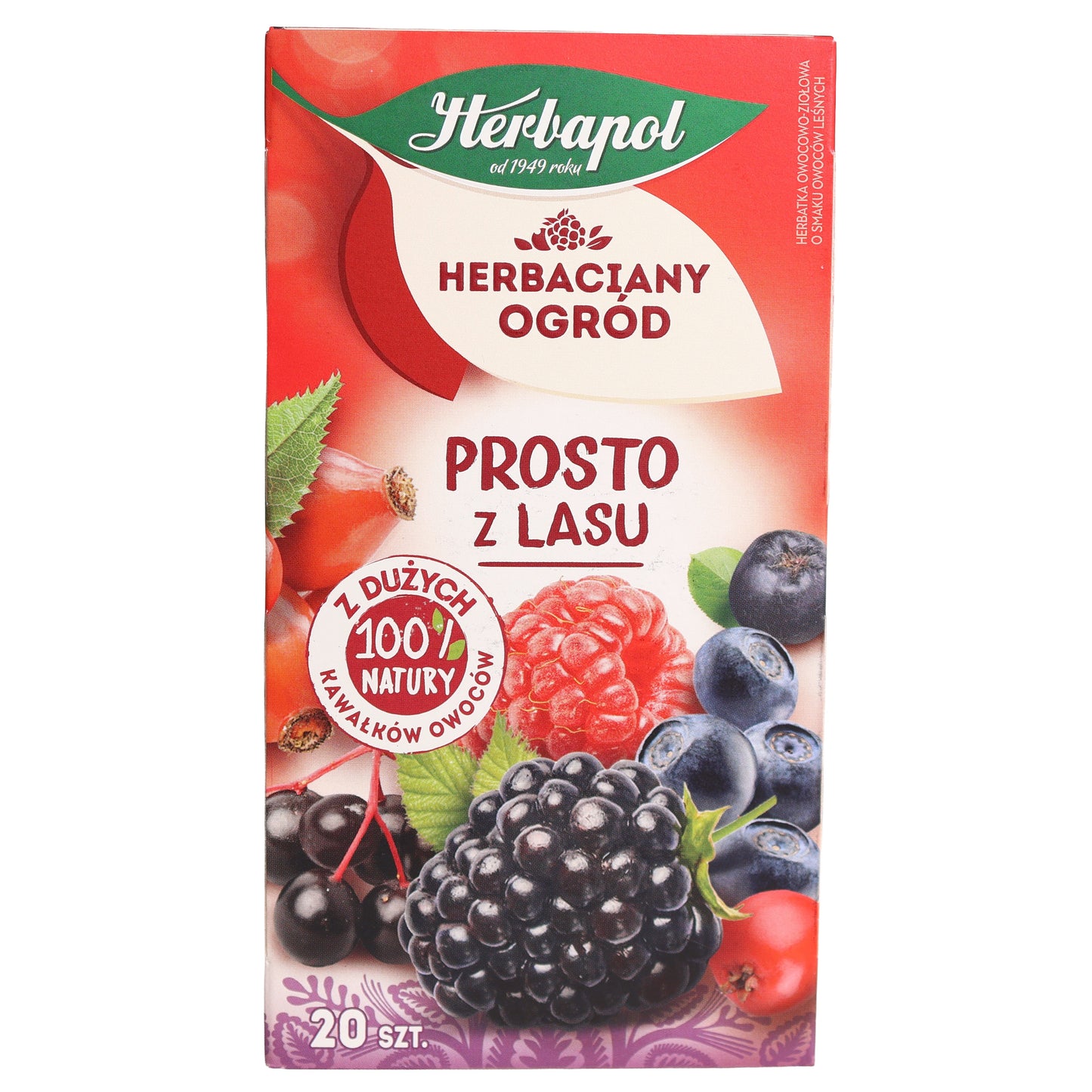 Herbapol Forest Fruit Tea Bags, 20 Tea Bags