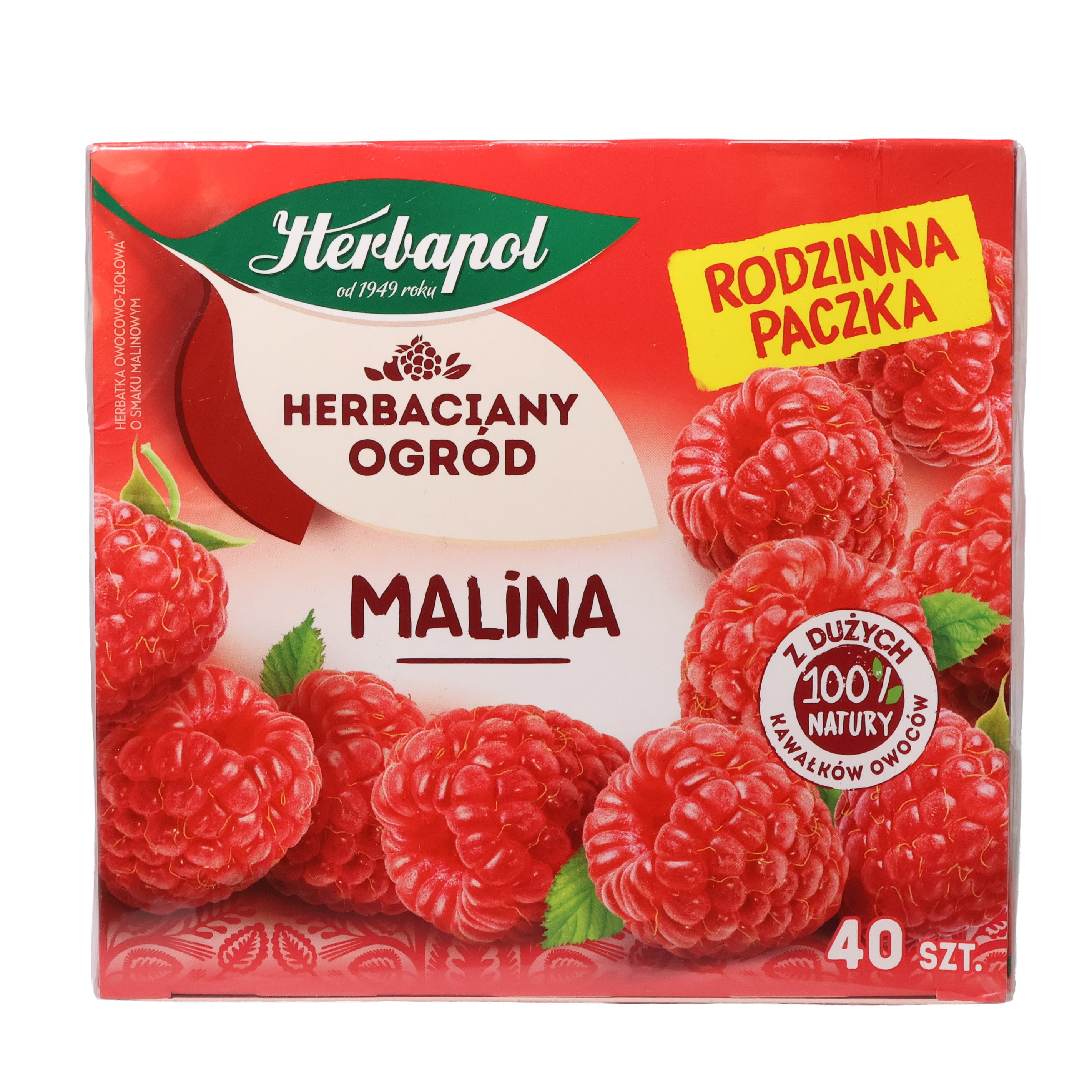 Herbapol Raspberry Fruit & Herbal Tea Bags, 3.81oz – Marvel Foods
