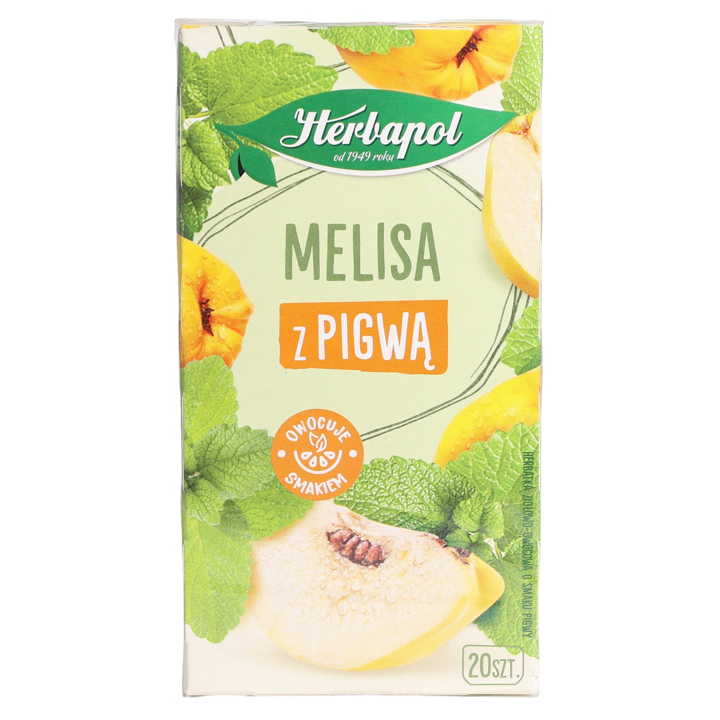 Herbapol Lemon Balm with Quince Herbal, 20 Tea Bags