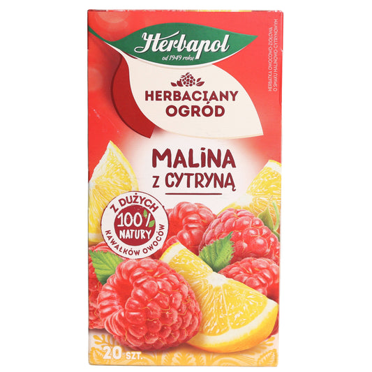 Herbapol Raspberry with Lemon Fruit Tea, 20 Tea Bags