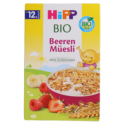 HiPP Organic Berry Muesli No Added Sugar, 7.05oz