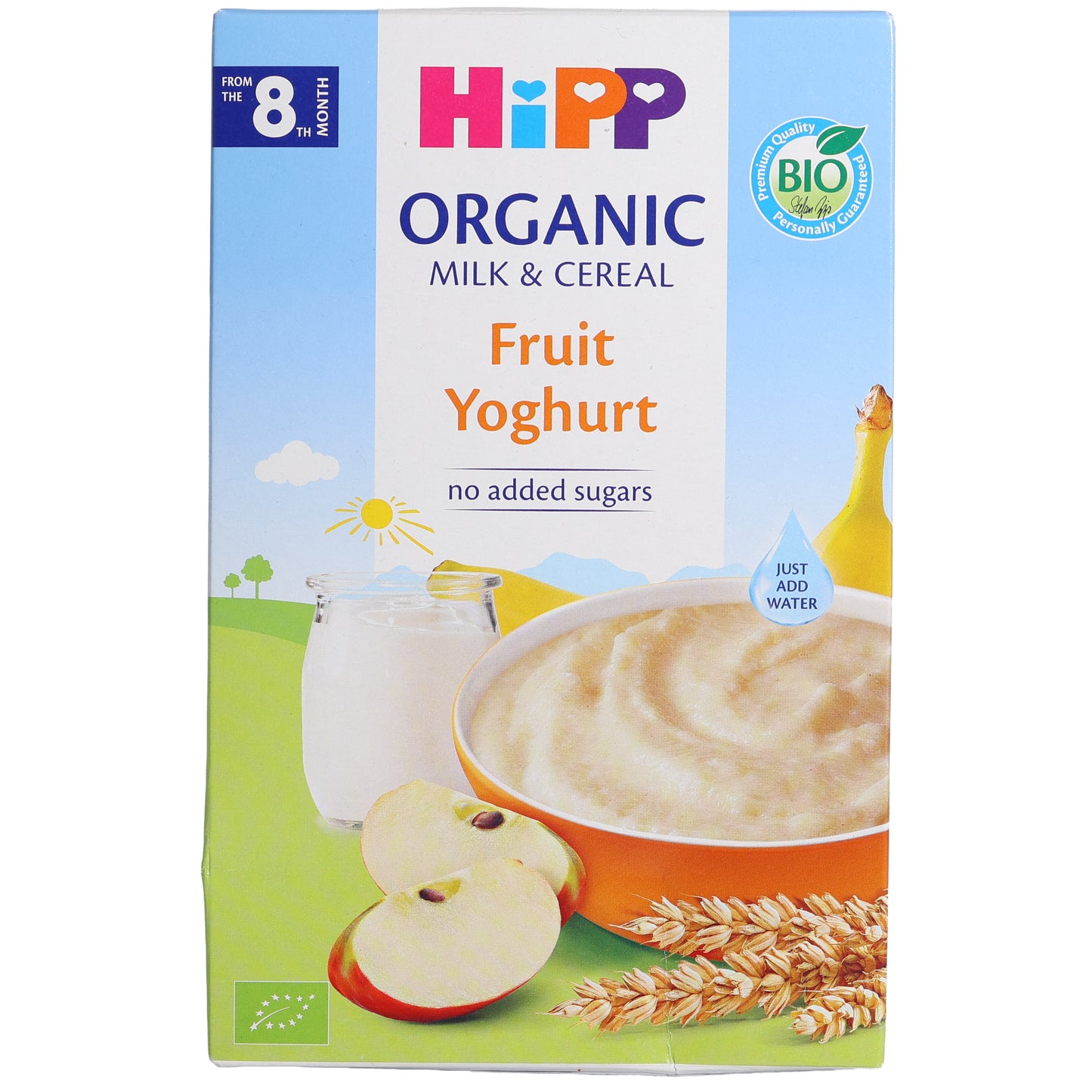 HiPP Organic Milk & Cereal Fruit Yogurt Baby Cereal, 8.8oz