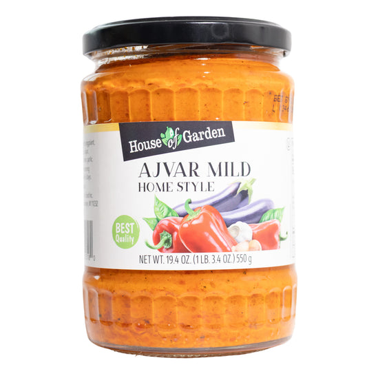 House of Garden Ajvar Mild Home Style Pepper & Eggplant Spread, 19.4oz
