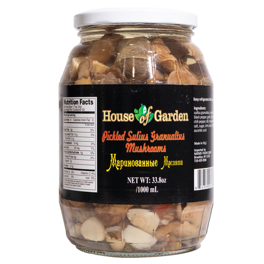 House of Garden Pickled Suillus Granulatus Mushrooms, 33.8oz