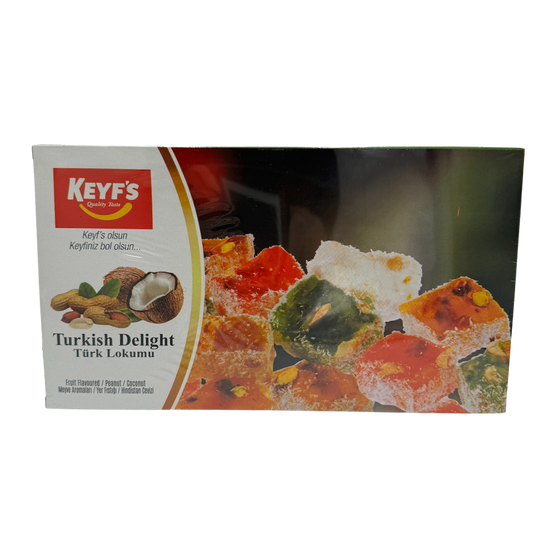 Turkish Delight Fruit Flavored, Peanut & Coconut, 300g