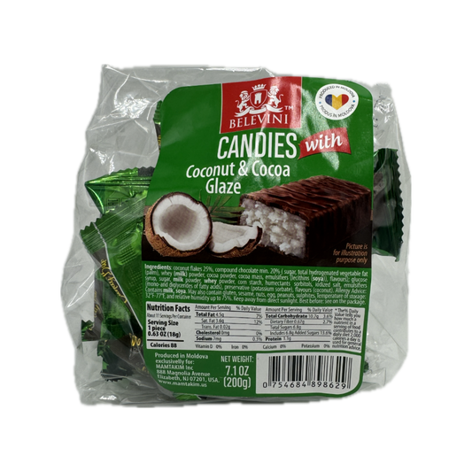 pack of Candies w/ Coconut & Cocoa Glaze, 200g