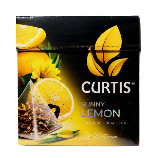 Curtis Sunny Lemon Flavoured Black Tea, 20 Tea Pyramids