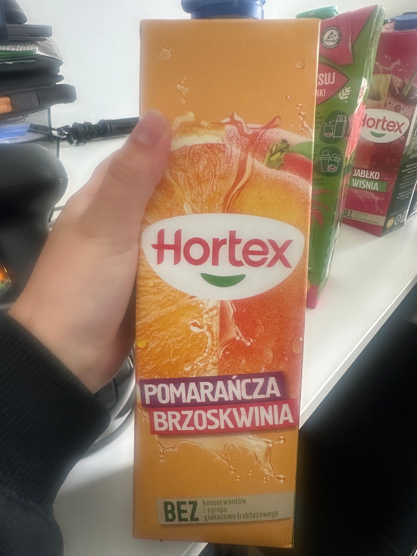 Hortex Orange Peach Juice Drink, 33.8fl oz