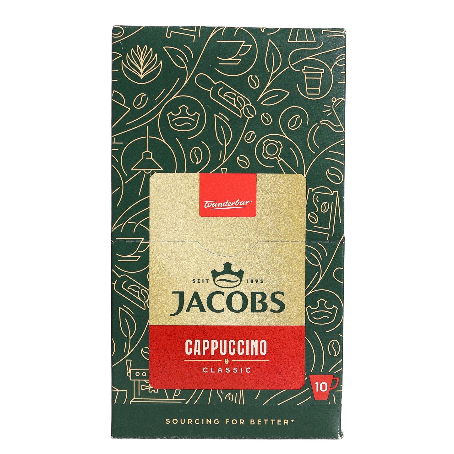 Jacobs Cappuccino Classic Instant Coffee Drink, 6.6oz