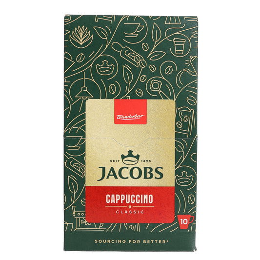 Jacobs Cappuccino Classic Instant Coffee Drink, 6.6oz