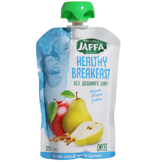 Jaffa Healthy Breakfast Pear, Apple & Cereals Fruit Dessert, 4.2oz
