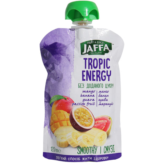 Jaffa Tropic Energy Mango Banana Guava Passion Fruit Smoothie, 4.2oz