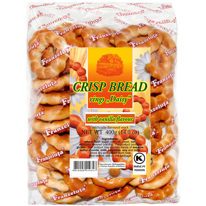 Crisp Bread Rings "Daisy" w/ Vanilla Flavor, 400g