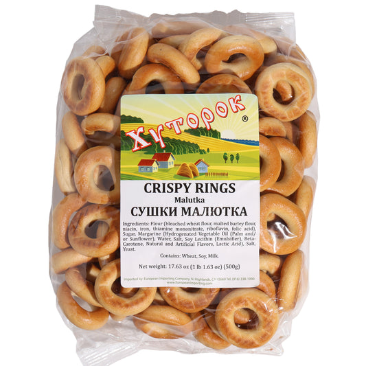 Khutorok Crispy Rings Malutka, 17.63oz