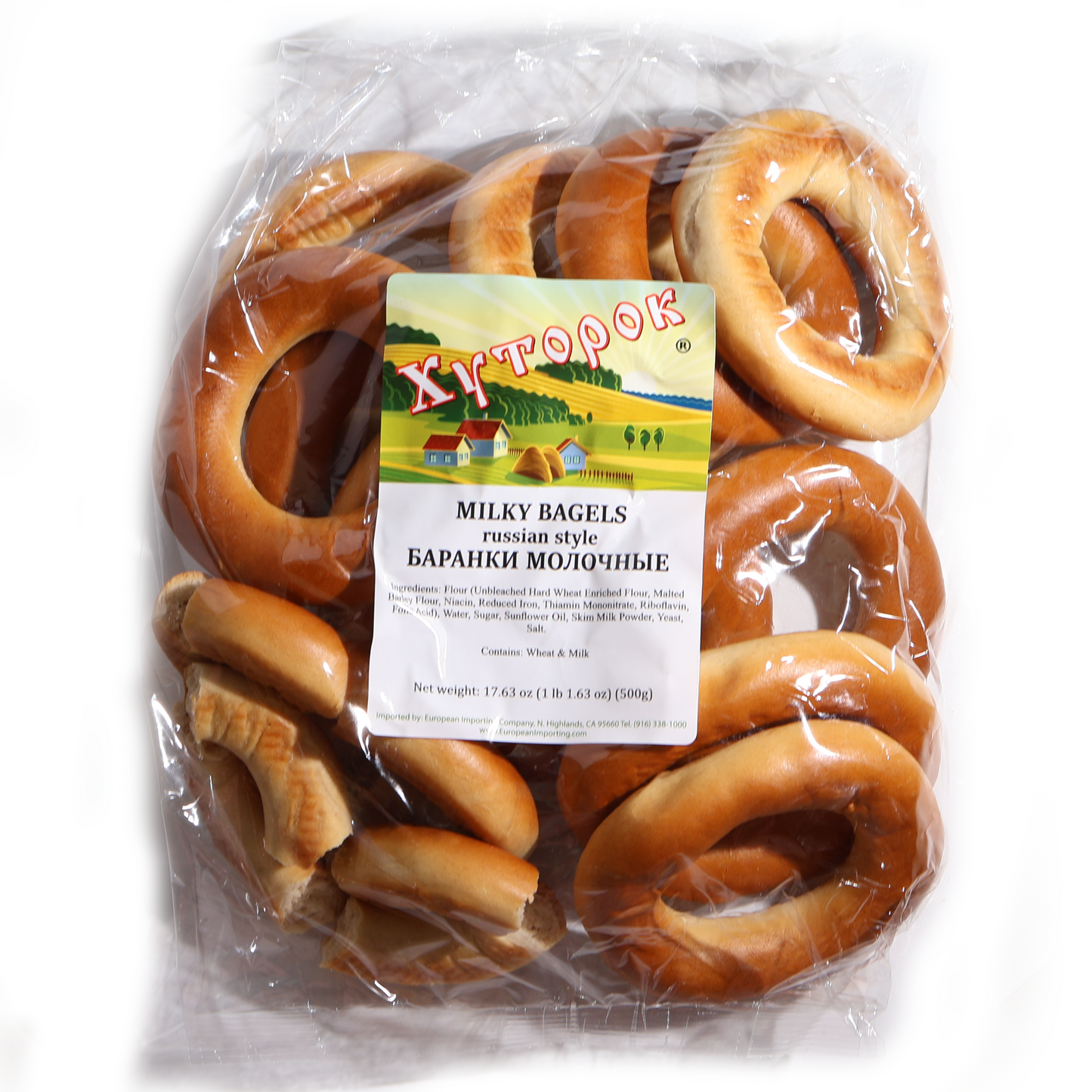 Khutorok Milky Bagels Russian Style, 17.63oz