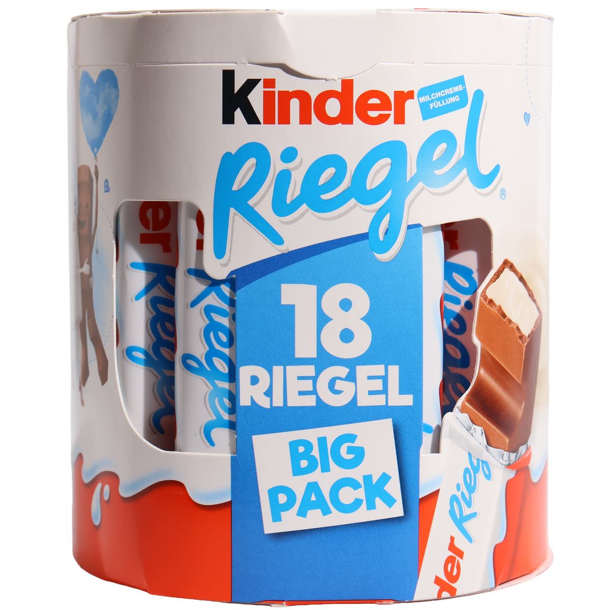 Kinder Riegel Milk Chocolate Bars with Milk Cream Filling, 13.33oz