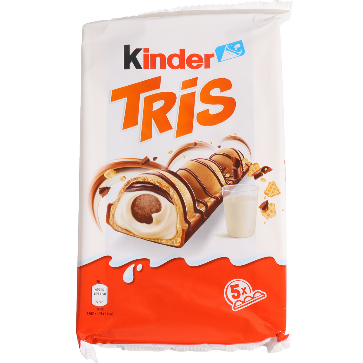 Kinder Tris Milk Cream & Cocoa Wafer Bars, 3.53oz