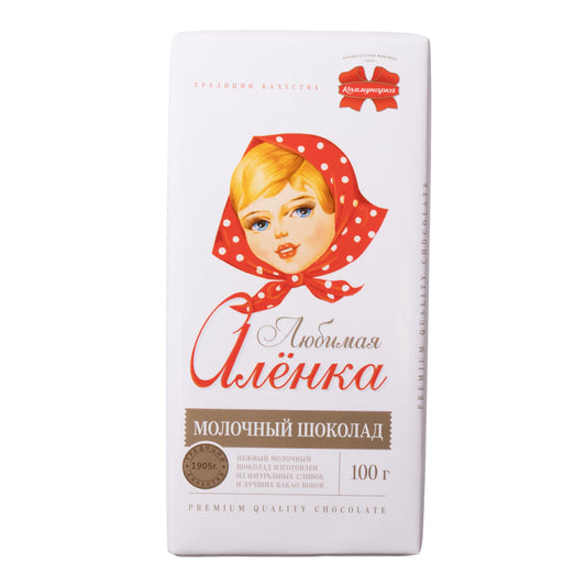 Kommunarka Lyubimaya Alyonka Milk Chocolate Bar, 3.5oz