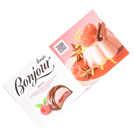 Konti Bonjour Raspberry & Mulled Wine Dessert, 8.18 oz